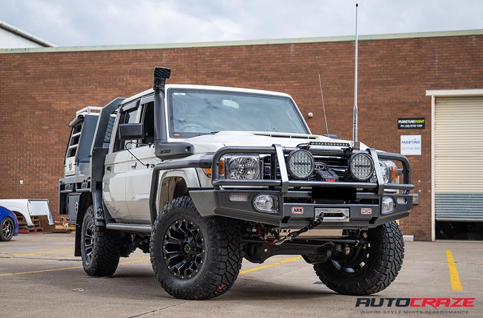 TOYOTA LANDCRUSIER ASSAULT GLOSS BLACK MILLED ACCENTS